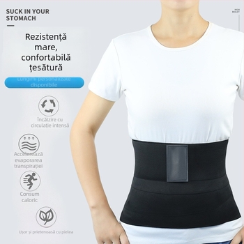 Centură de talie pentru yoga și fitness – înfășurare elastică, unisex adulți, poliester, curea cu mai multe cercuri