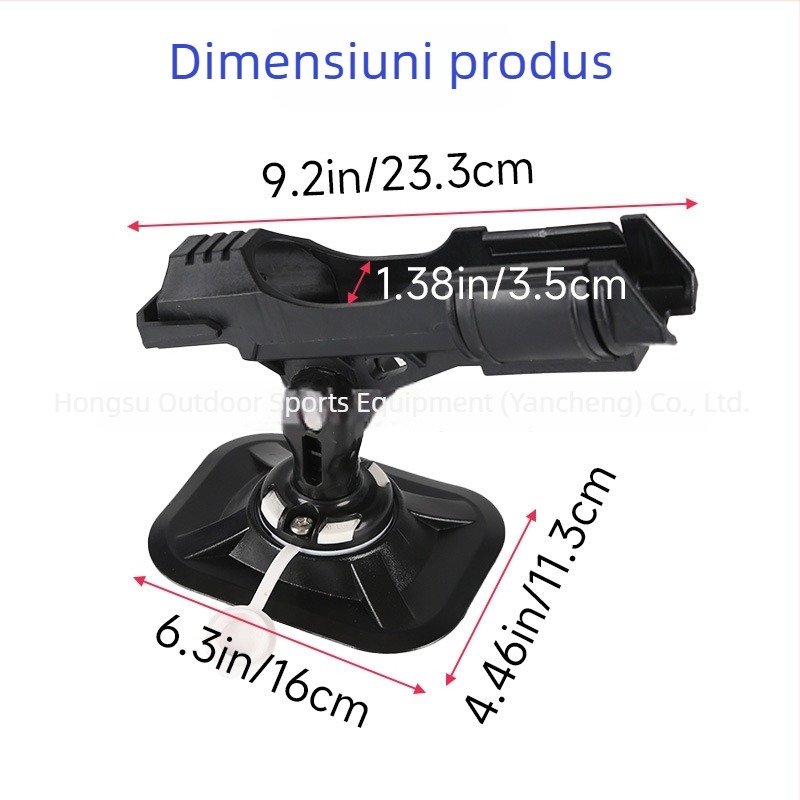 Suport pentru undițe de barcă, stand pentru lansete, reglabil la 360°, accesorii din ABS pentru caiac