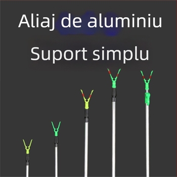 Suport din aluminiu pentru undițe de pescuit, simplu, pliabil, cu rotire multiplă