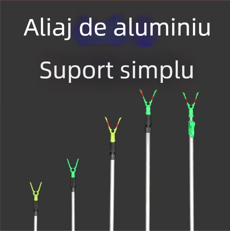 Suport din aluminiu pentru undițe de pescuit, simplu, pliabil, cu rotire multiplă