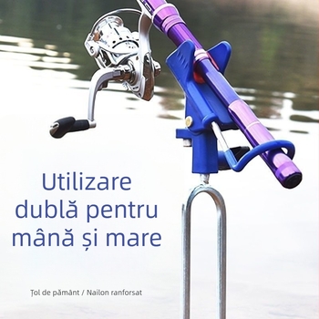 Suport pentru undițe cu priză la sol, rotire multiplă, suport universal pentru undițe lungi, pescuit marin și de coastă