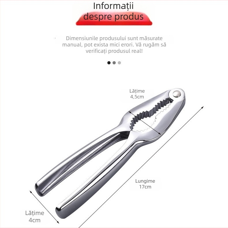 Clește pentru nuci CRAZY KITCHEN — aliaj de zinc; imprimare logo disponibilă; lansare primăvara 2017; opțiune de personalizare