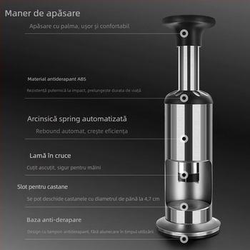 Deschizător de castane cu formă în cruce, oțel inoxidabil 304, stil antic-retro, lansat în 2019