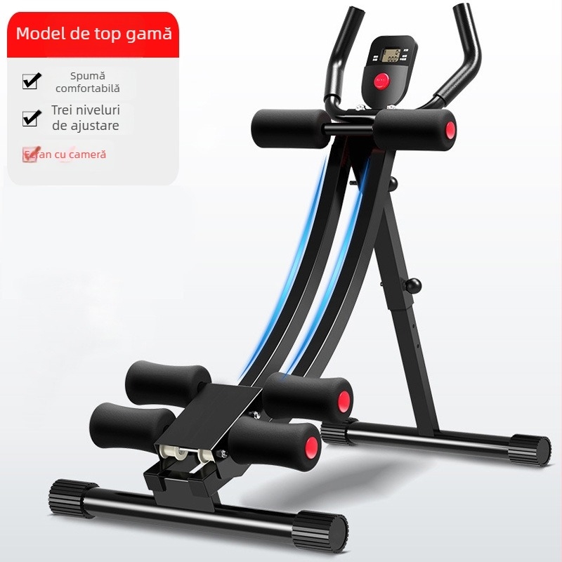 Roată abdominală cu talie din tuburi duble, pliabilă, pentru casă și birou, greutate 8,7 kg