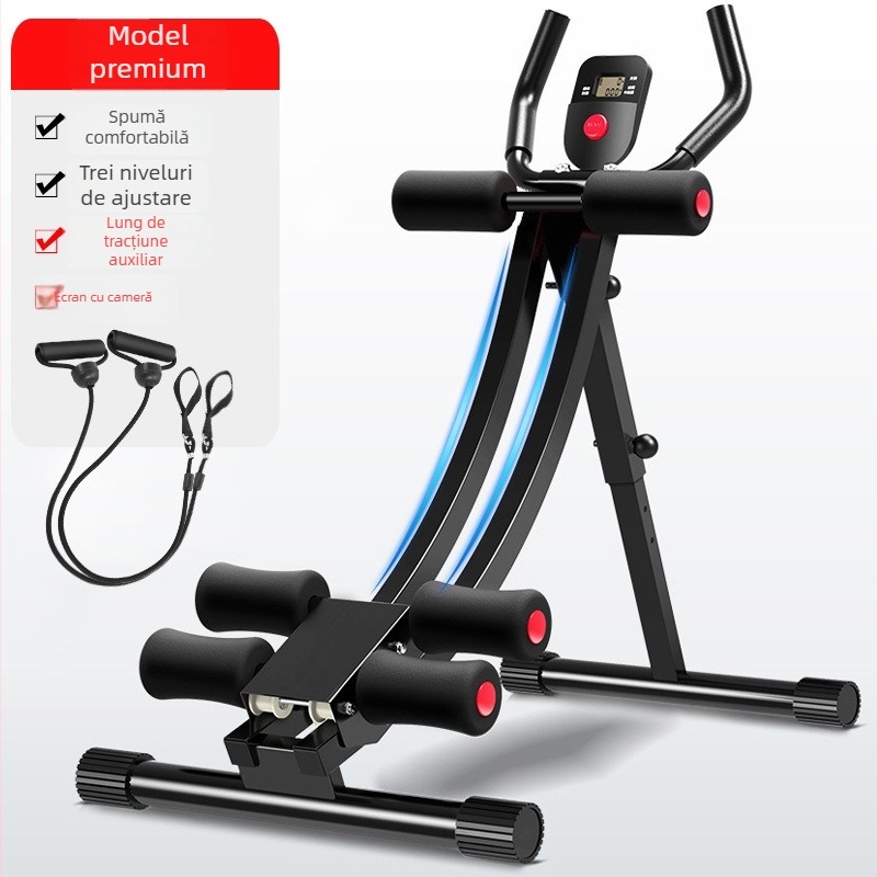 Roată abdominală cu talie din tuburi duble, pliabilă, pentru casă și birou, greutate 8,7 kg