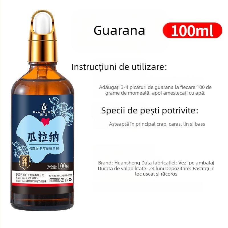 Momeală completă pentru pești – lichid, atractant pentru pești, marca Huan sheng