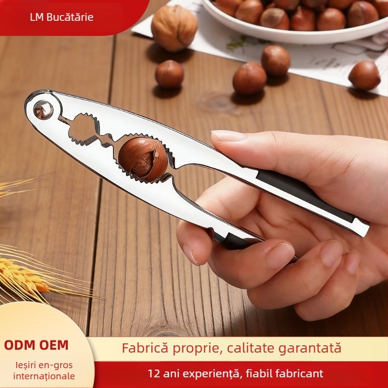 Clips multifuncțional pentru nuci — design modern minimalist (Material: aliaj de zinc; Personalizare procesare: Da; Imprimare logo: Da; Brand: Jia Le Meng)