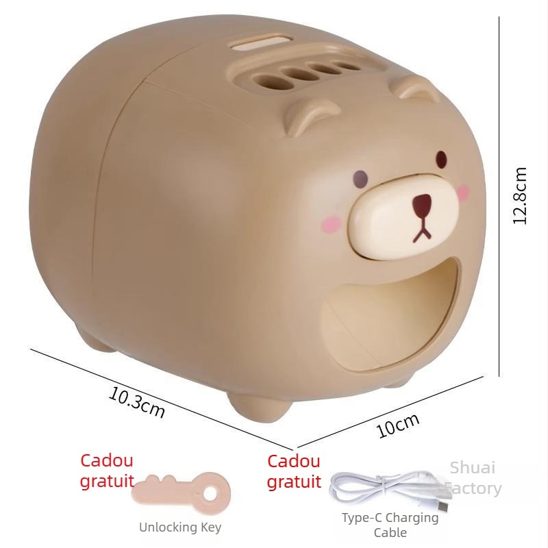 Mașină automată de decojit semințe de floarea soarelui în formă de urs, cu posibilitatea imprimării logo-ului (Marcă: Altă; Lansare: Primăvara 2017; Material: Alt; Stil: Simplitate modernă; Imprimare logo: Da)