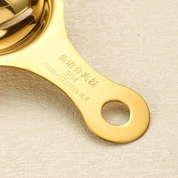 Separator pentru albușuri din oțel inoxidabil – unealtă de bucătărie manuală, imprimare de logo disponibilă și branding personalizabil