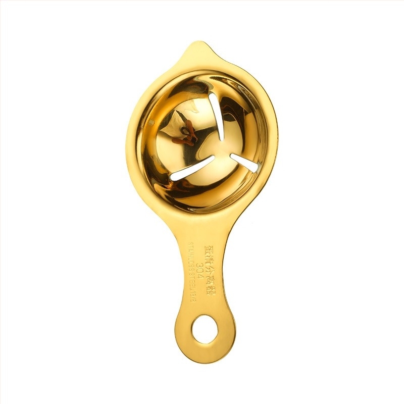 Separator pentru albușuri din oțel inoxidabil – unealtă de bucătărie manuală, imprimare de logo disponibilă și branding personalizabil