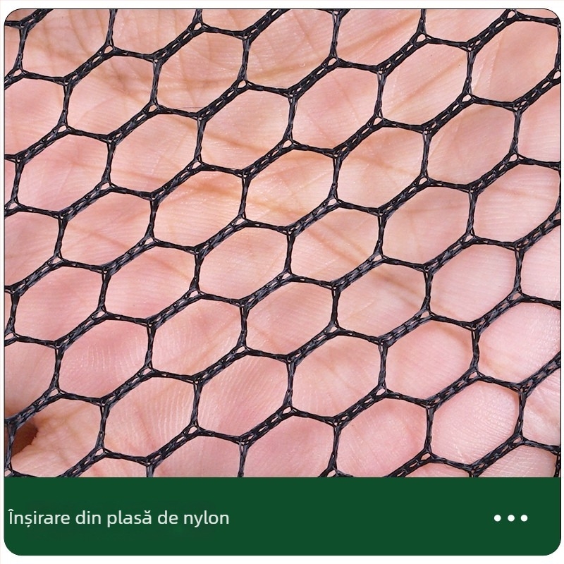 Geantă pliabilă de pescuit din plasă de nylon, curea de protecție, uscare rapidă