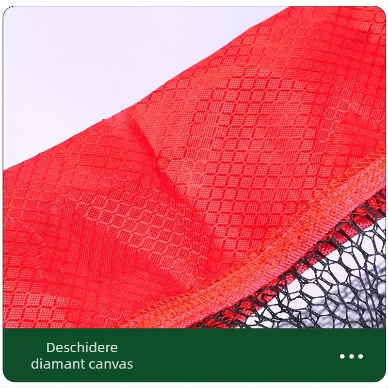 Geantă pliabilă de pescuit din plasă de nylon, curea de protecție, uscare rapidă