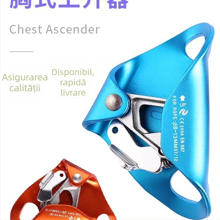 Ascender toracic pentru alpinism — Q&C, aluminiu de aviație, protecție anti-cădere