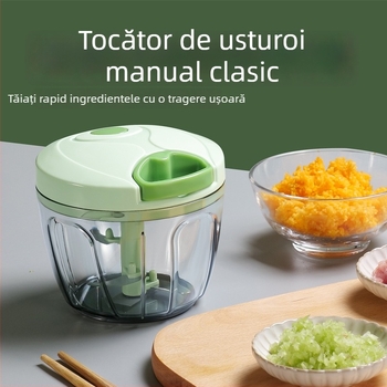 Prese manuală de usturoi, ustensilă de bucătărie multifuncțională, marca Happy Mommy, material PS/ABS/PP și oțel inoxidabil