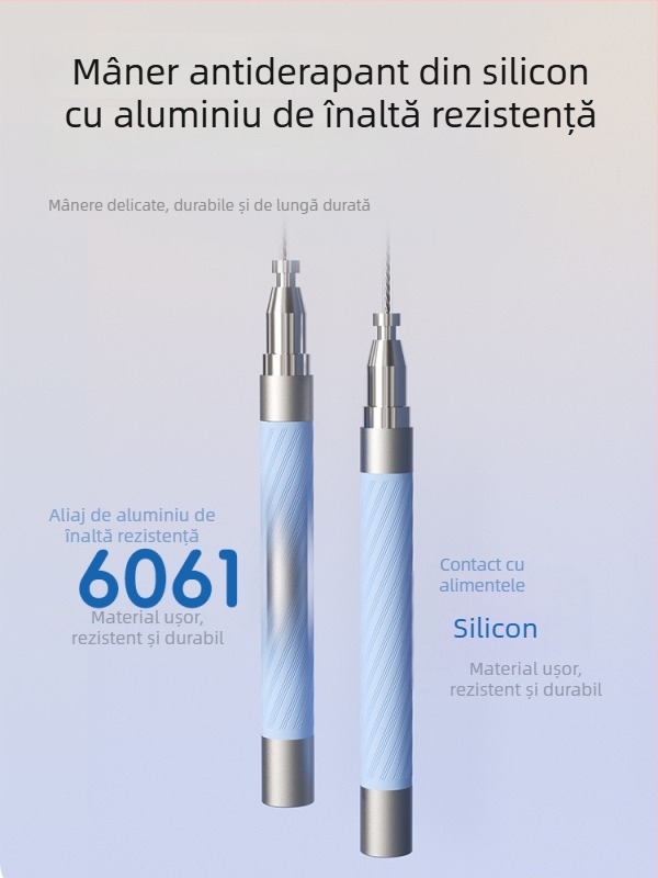 Coardă de sărit cu rulmenți de precizie, anti încâlcire, reglabilă cu blocare automată, profesională