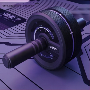 Rulou pentru abdomen cu două roți – fără recul, silențios, nu se pliază, pentru uz casnic