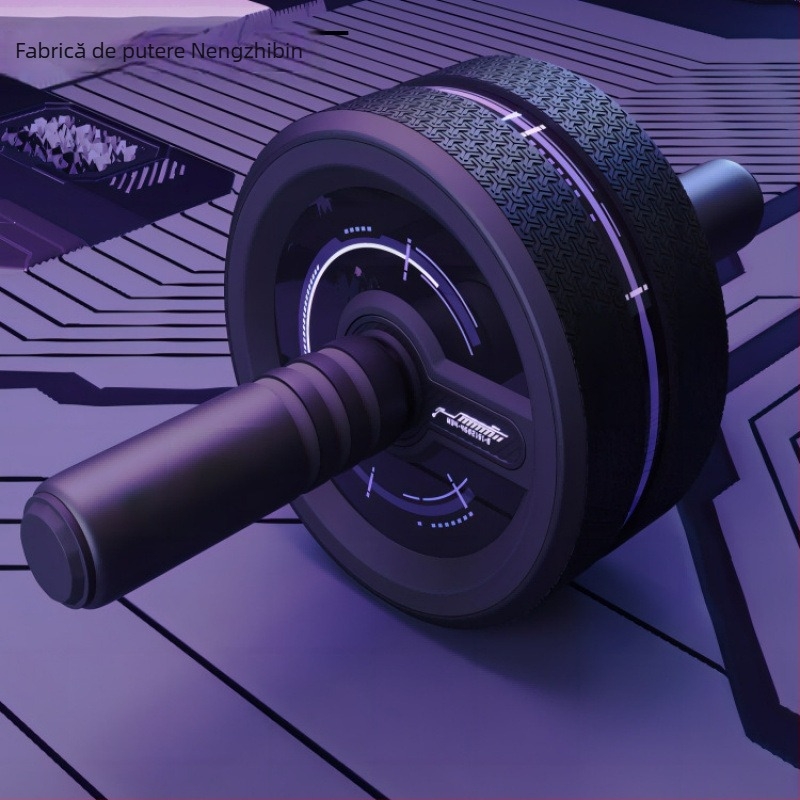 Rulou pentru abdomen cu două roți – fără recul, silențios, nu se pliază, pentru uz casnic