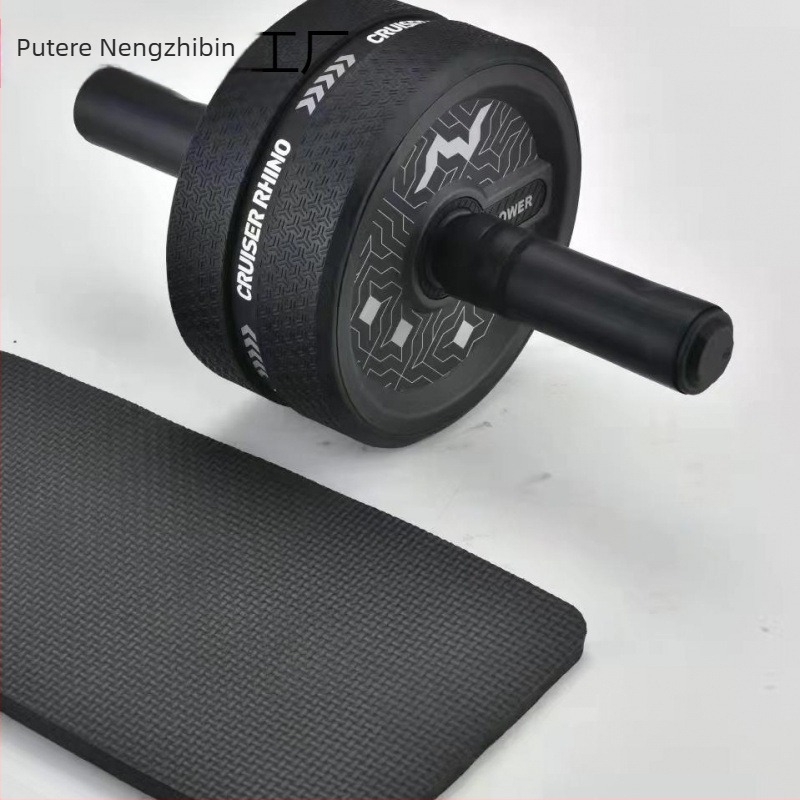 Rulou pentru abdomen cu două roți – fără recul, silențios, nu se pliază, pentru uz casnic