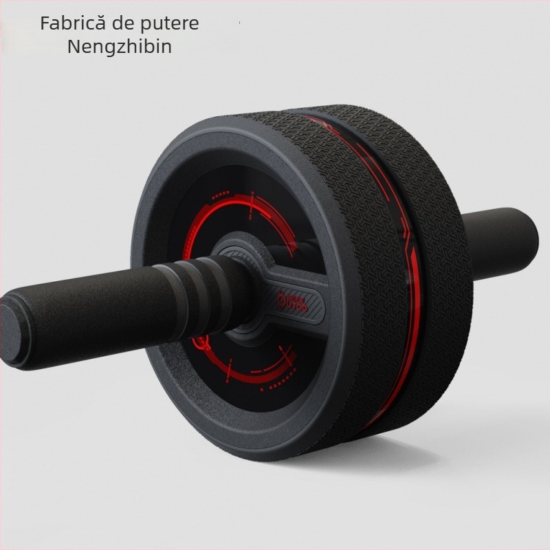 Rulou pentru abdomen cu două roți – fără recul, silențios, nu se pliază, pentru uz casnic