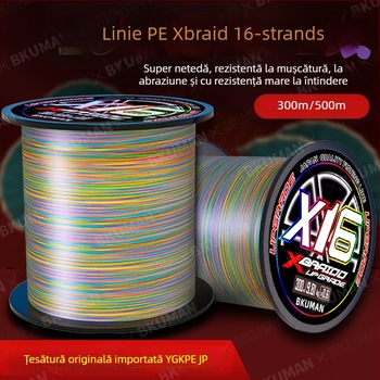 BKUMAN PE linie principală de pescuit, rezistență 3–33 kg, 100 bobine în cutie