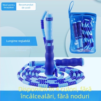Sfoară de sărit pentru copii - reglabilă, fără noduri, pentru grădiniță până la clasa a cincea (Echipament de fitness)