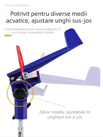 Suport pentru undițe din oțel inoxidabil, fix, fără rotire, nepliabil