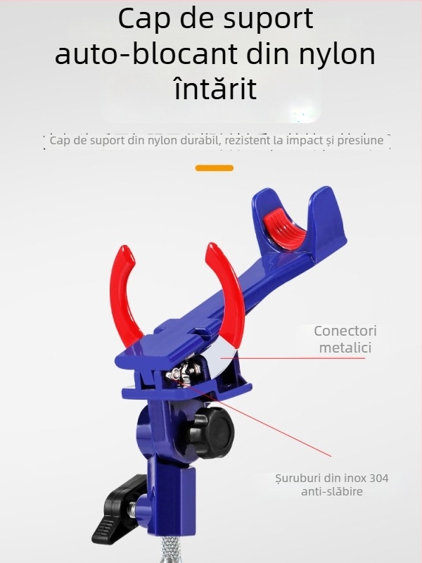 Suport pentru undițe din oțel inoxidabil, fix, fără rotire, nepliabil