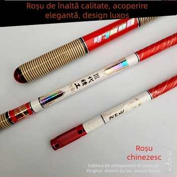 Prut de plasă pentru pescuit din fibră de carbon – ușor și rigid, Xinmiao, construcție dintr-o singură bucată