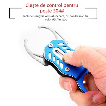 MIRO Clește de pescuit mini telescopic din oțel inoxidabil – Design telescopic; Material: oțel inoxidabil + aliaj de aluminiu