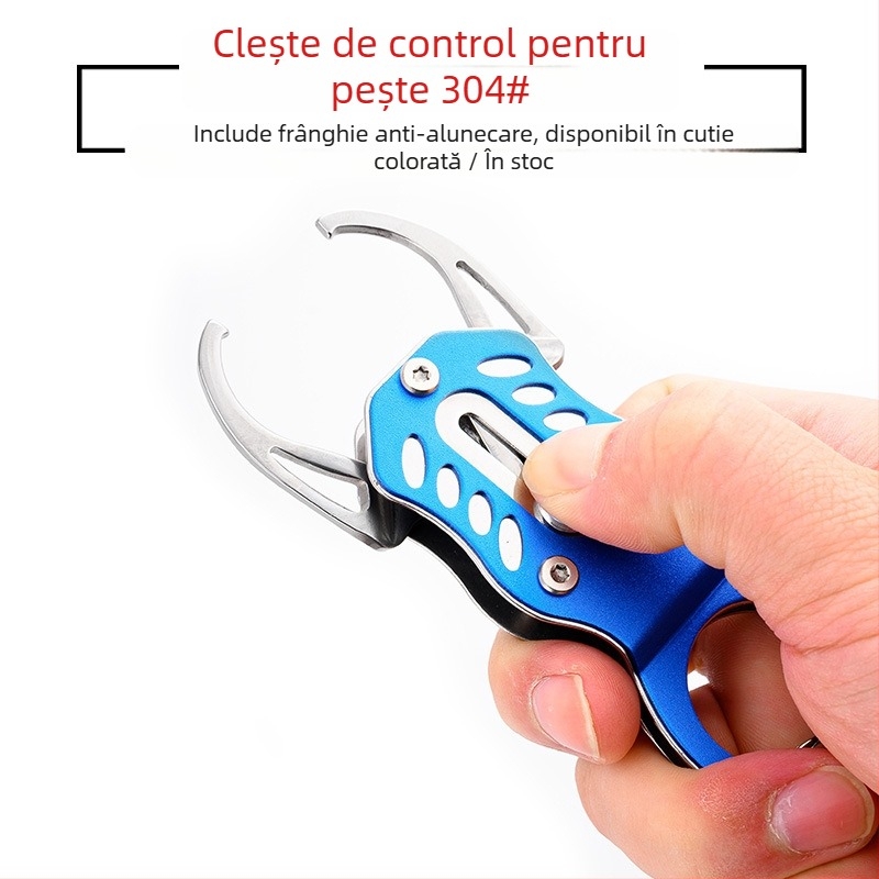 MIRO Clește de pescuit mini telescopic din oțel inoxidabil – Design telescopic; Material: oțel inoxidabil + aliaj de aluminiu