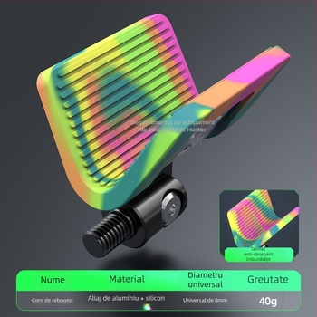 Capac de cap pentru suport de undițe cu revenire automată, acoperire completă, cap din silicon în formă de corn, pernă anti-derapare; Brand Xin miao, Material: aliaj de aluminiu