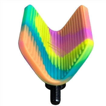 Capac de cap pentru suport de undițe cu revenire automată, acoperire completă, cap din silicon în formă de corn, pernă anti-derapare; Brand Xin miao, Material: aliaj de aluminiu