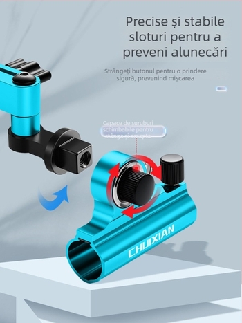 Accesorii pentru cutia de pescuit cu braț mecanic lung, tip inserție universal, aliaj aluminiu-magneziu, suport de colț pliabil
