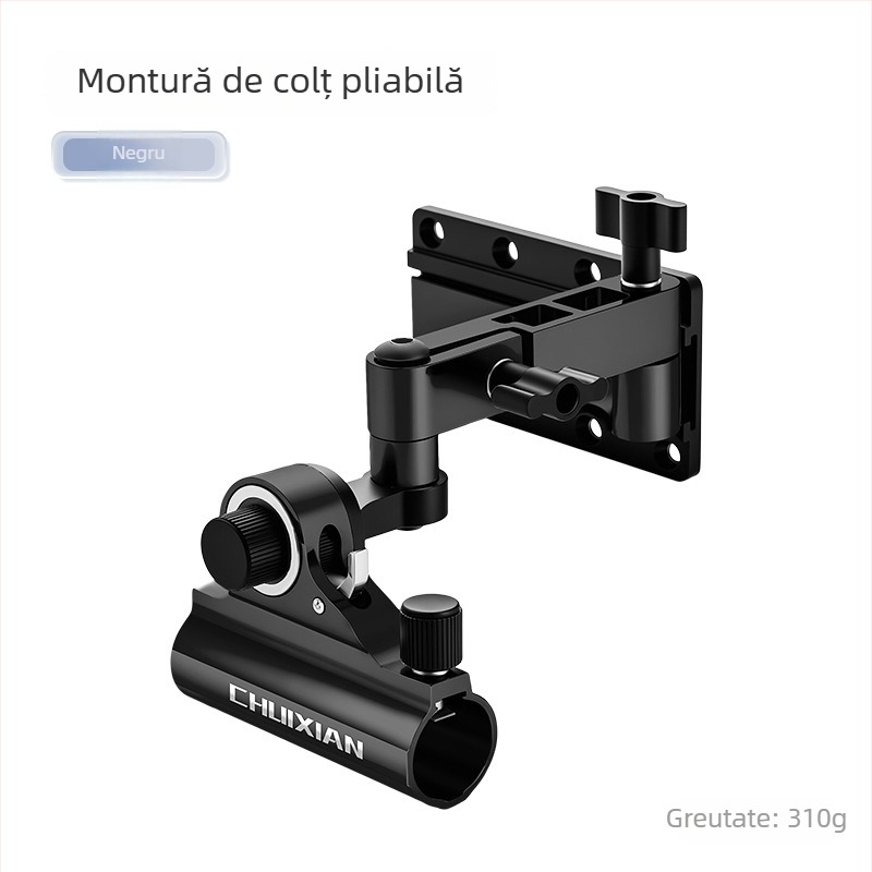 Accesorii pentru cutia de pescuit cu braț mecanic lung, tip inserție universal, aliaj aluminiu-magneziu, suport de colț pliabil