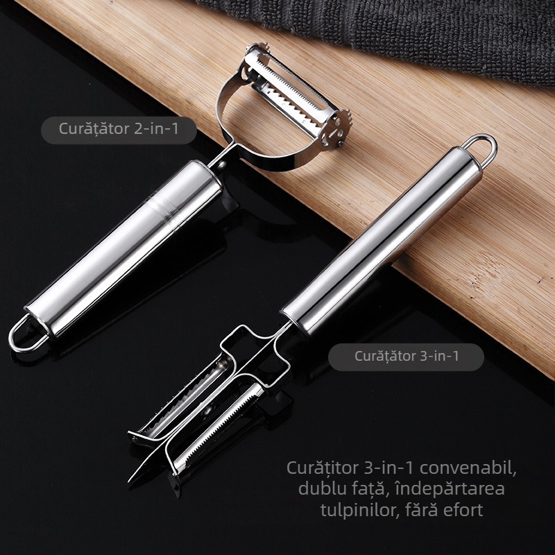 Curățător de legume din plastic tehnic, stil minimalist modern, lansat în 2020