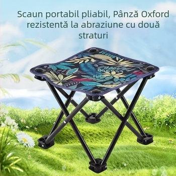 Scaun pliabil — oțel cu carbon înalt, portabil pentru exterior, personalizabil