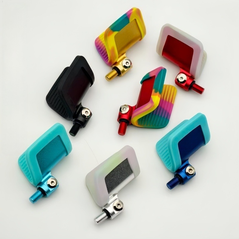 Suport Titan pentru undițe din oțel inoxidabil cu cap de revenire automată și cap cu formă de coarne de capră, acoperire din cauciuc