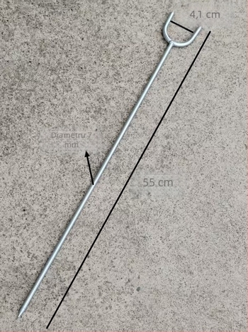 Suport pentru lansete de pescuit cu inserție în sol – metal Yingfeng, model 1004478436