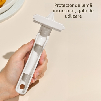 SP SAUCE Curăţător multifuncțional pentru cartofi, fructe, legume și pepene – Four-In-One Peeler; Material: PP+Nylon+Oțel inoxidabil 420J2; Lansare: Vara 2025