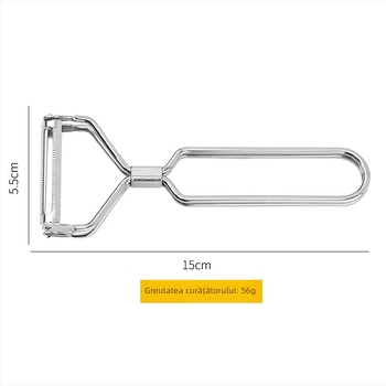 Planer dublu față pentru pepene și curățare fructe, oțel inoxidabil 304, 2 în 1 unealtă de bucătărie