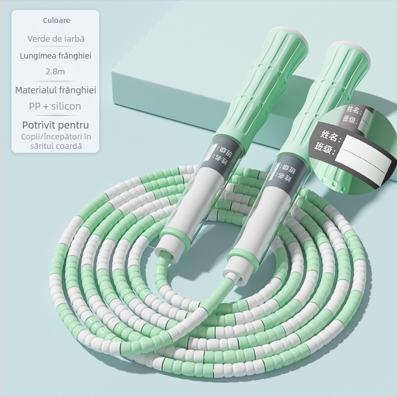 Coardă de sărit pentru copii, reglabilă, 2,8 m, material PP, pentru sporturi școlare