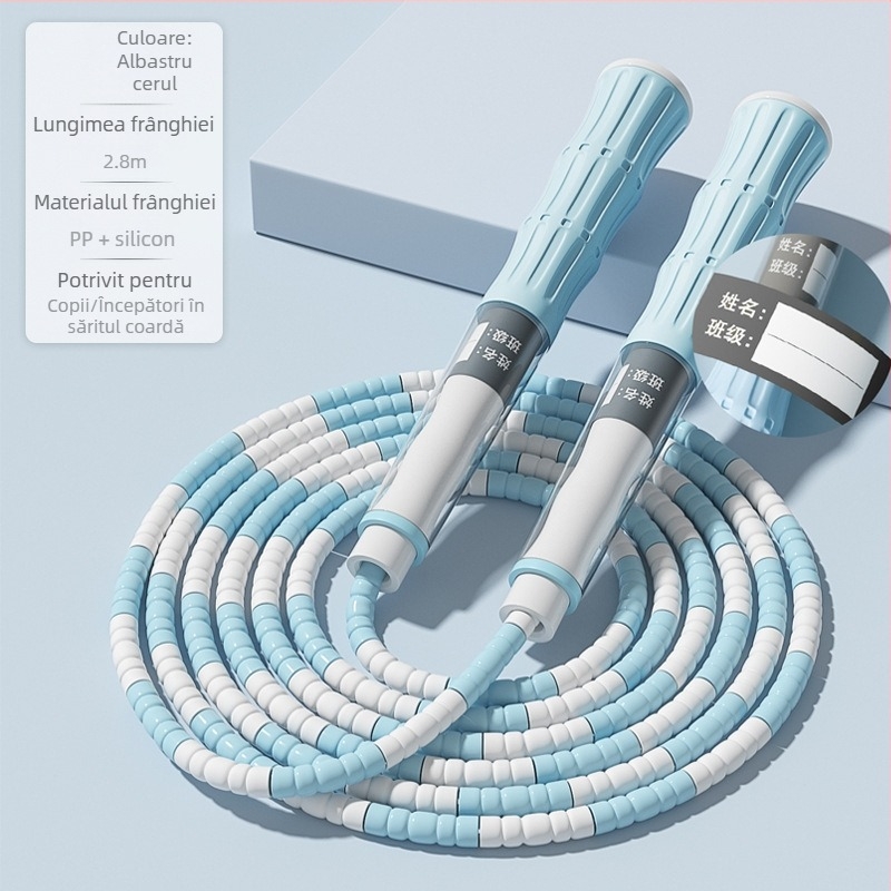 Coardă de sărit pentru copii, reglabilă, 2,8 m, material PP, pentru sporturi școlare