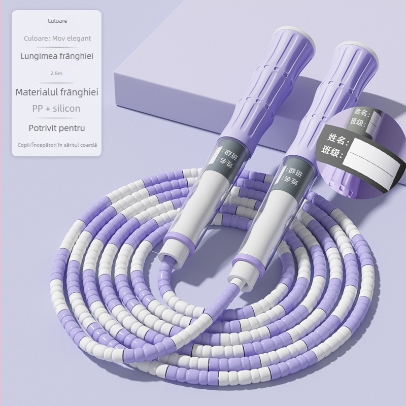Coardă de sărit pentru copii, reglabilă, 2,8 m, material PP, pentru sporturi școlare