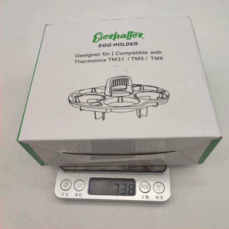 Formă pentru ouă cu 7 găuri, rotundă, din plastic, multifuncțională (7 găuri; rotundă; plastic; fierbere/abur)