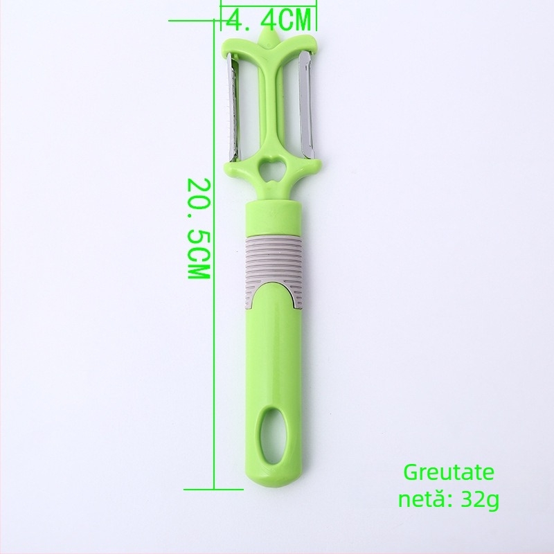 Curățător de legume Chunmei, multifuncțional, construcție din plastic și oțel inoxidabil