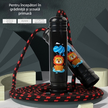 Coardă sărituri QIM | Material ABS/bumbac, lungime 2,7 m | potrivită pentru copii, fitness și sport