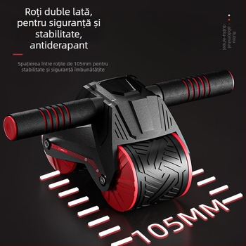 Roata abdominală cu revenire automată – aparat de antrenament pentru acasă, model 006, greutate 1100 g, specificații 24, materiale ABS, PP