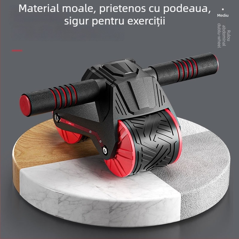 Roata abdominală cu revenire automată – aparat de antrenament pentru acasă, model 006, greutate 1100 g, specificații 24, materiale ABS, PP