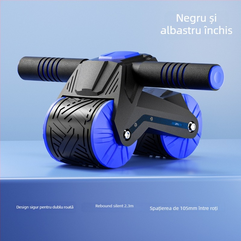 Roata abdominală cu revenire automată – aparat de antrenament pentru acasă, model 006, greutate 1100 g, specificații 24, materiale ABS, PP