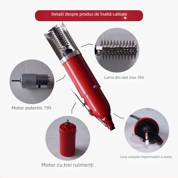 Mașină electrică pentru îndepărtarea solzilor de pe pește, sigilată, cu funcționare fără fir și prin cablu, automată, pentru uz casnic și comercial